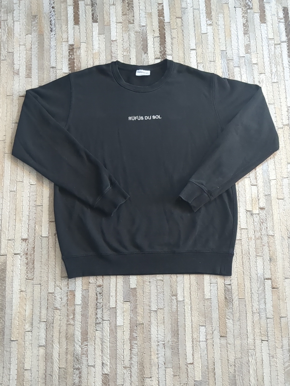 Rufus Du Sol Men's 2XL Black Official Merch Crewneck Sweatshirt